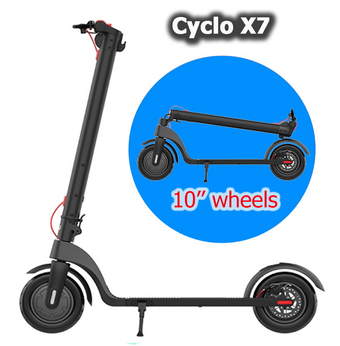 Scooter Electric CYCLO X7 10" (BK)
